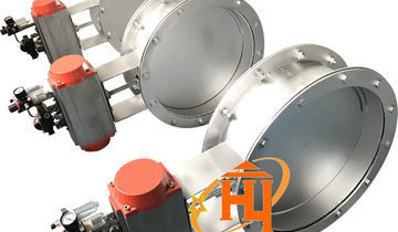 气动圆形挡板门