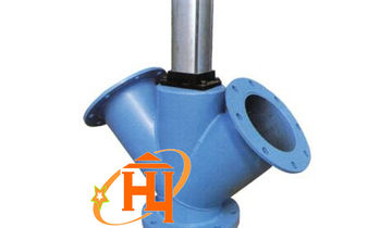 气动三通盲板阀